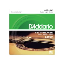 D'addario Ez890 Takım Tel Akustik Gitar Teli 009-045