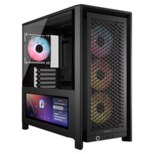 Corsaır Frame 4000d Lcd Rs 1000w 80+ Gold Argb Tempered Glass Usb 3.2 Siyah E-atx Mid Tower Kasa