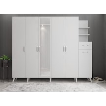 Açelya Portmanto Vestiyer Beyaz  M7 240 CM