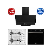 Eminçelik Ve AFM A13A FM7600 - 31 220 İ - FM3300 Siyah 3'lü Ankastre Set