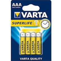 Varta Süperlife Carbon Ince Pil Ç.K. 4xAaa