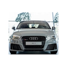 Audi A3 Rs3 Siyah Ön Panjur Siyah Çerçeve 2016-2020
