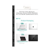 Özel Seri Cihaz Aksesuarı Bilgisayar Örtüsü Coteci Apple MacBook Uyumlu Air 13.6 M2/m3 A2681/a3113 Kılıf Çok Renkli