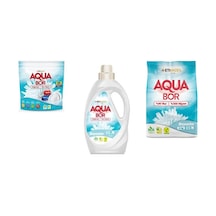 Aquabor Doğal Mineralli Tablet + Sıvı Beyaz + 4 Kg Beyaz 3 Lü Set 0.75 LT - 2.5 LT - 12 KG 95254397