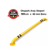 Otopark Araç Stoperi 190 Cm X 60 Mm Metal , Şerit Ayırıcı Bariyer ,otopark Demiri Sarı