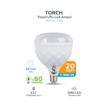 20w Kristal Tasarruflu E27 Beyaz Işık Torch Led Ampul 1 Adet 1 Adet