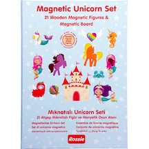 Rossie Ahşap Mıknatıslı Unicorn Seti Ve Oyun Alanı