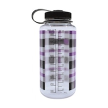 Nalgene 32 Oz Wide Mouth Suluk Matara 1 Litre Kare Desenli Mor