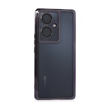 Vivo V29 Lite Kılıf Razer Lensli Silikon - Mor 0.2M-Çok Renkli