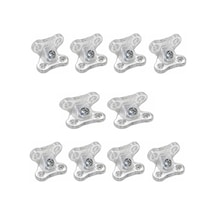 Açılı T Bağlantı Çektirme Şeffaf Plastik Köşe Birleştirme Kelebek Bağlantı 10 Adet Ahşap