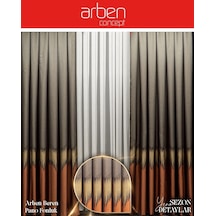 Arben Concept Beren Pano Fon Perde / Ölçünüze Özel Dikim Kiremit