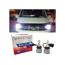 Vw Transporter T7 Led Xenon Uzun + Kısa Far Ampulü H4 Duo Yeni Seri Beyaz