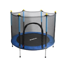 Delta Güvenlik Korumalı Fileli 140 Cm Özel Fermuar Güven Konforlu Çocuk Trampolini 55 İnç Trambolin