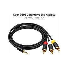 Xbox 360e Görüntü Ve Ses Kablosu Kompozit Av Tv Bağlantı Rca Kablo Yedek Parça