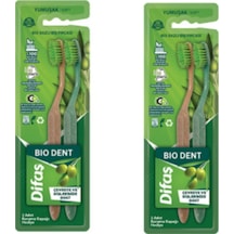 Difaş Bio Bazlı Diş Fırçası Bio Dent Yumuşak Soft 2 x 2'li