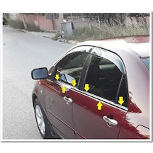 Woc Chrome Toyota Corolla Uyumlu Sedan Krom Cam Çıtası 2002-2006 4 Parça