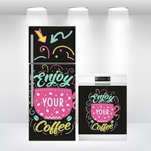 Buzdolabı Ve Bulaşık Makinesi Kapak Folyo Kaplama Kahve