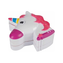2602 Unicorn Şekilli 3 Katlı Makyaj Güzellik Seti - Qhdh-899408