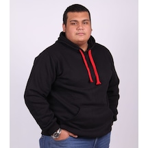 Eks Büyük Beden Erkek Kapşonlu Sweatshirt