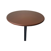 Kahverengi Masa Örtüsü Masa Örtüsü Elastik Kenarlı