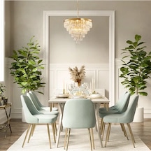 Bendigo Kristal Taşlı Avize Ra-avz- 3906-27-54 Gold