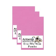 Pembe Eva 50x70 Cm 3 Adet Eva Süngeri Okul Kreş Anasınıfı Elişi Etkinlikleri
