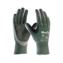 Atg Maxicut Oil 34-450lp Deri Takviyeli İş Eldiveni Gri Yeşil C Kesilme Dirençli No 10