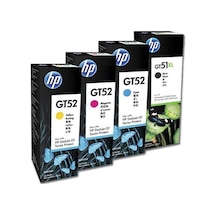 HP Gt51Xl-Gt52 Mürekkep Seti Cmyk- HP Gt-5812-P0R20A