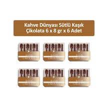 Kahve Dünyası Sütlü Kaşık Çikolata 6'lı 6 x 8 G