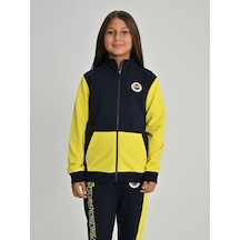 Fenerium Çocuk Trıbun Yapboz Detaylı Sweat Lacıvert-sarı
