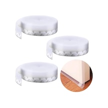 3 Adet Kapı Ve Pencereler İçin Rüzgar, Ses, Soğuk Kesici Kendinden Yapışkanlı 3 X 3 Mt X 15 Mm Şerit Bant, Hava