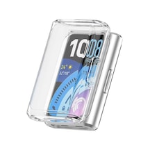 Huawei Band 11 Pro İçin Kılıf 360 Full Round Soft Silicone Şeffaf Band 11 Pro İle Uyumlu Kılıf - Şeffaf Çok Renkli