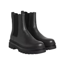 Erkek Kalın Tabanlı Chelsea Bot - Siyah After Dark