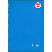 160 Yp Çizgili Defter Pirinta A4 Spiralli Plastik Kapak Mavi