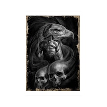Bedeko Savaşçı Ve Kartal Mdf Poster 35 Cm X 50 Cm