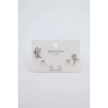 Çoklu Set Küpe - Gümüş Renk: Gümüş Diğer 85543214
