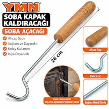 Soba Kapak Kaldıracağı Soba Açacağı Çengeli Ahşap Saplı Kanca Toplam Uzunluk : 26 Cm