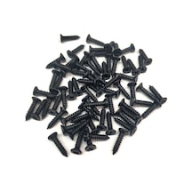 Siyah 1000 Adet Klips Vidası 2,2x9,5 Mm Yhb - Konik Başlı Kutu, Sandık, Ayak, Askı, Mini Vida 0-8