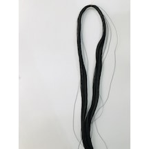 100 Adet Tesbih İpi Siyah...120 Cm...