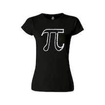 Matematik - Pi 14 Siyah Kadın Tshirt 001
