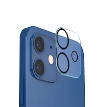 Iphone 11 3D Kamera Camı Lens Koruyucu Glass Şeffaf Night Delux