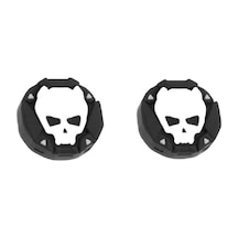 3d Skull Ps5/ps4/ps3/xbox One/one X/one S/series X/series S 3d Analog Silikon Koruyucu -4 Adet Siyah-2