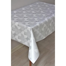 Elyaf Astarlı Silinebilir Pvc Muşamba Masa Örtüsü 68-amrlgeo-gri