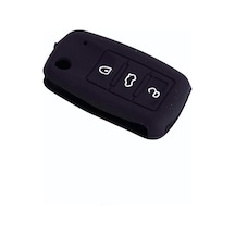 Seat Leon 2006-2012 Uyumlu Silikon Anahtarlık Siyah Sc