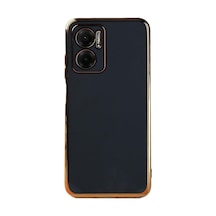 Xiaomi Redmi 10 5g İçin Kılıf Olive Plated Siyah Redmi 10 5g İle Uyumlu Kılıf - Siyah