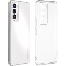 Fitcase Tecno Camon 18 / 18P Kilif Kamera Korumali Silikon Seffaf 556432334