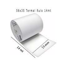 Termal Rulo Yazar Kasa Pos Rulosu 56X14 10'lu Paket N11.327