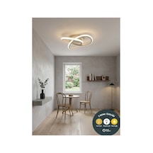 Snowflake Plafonyer Beyaz Modern Led Avize 3 Renk Premium Beyaz Modern Aydınlatma, Salon, Mutfak Ve Hol İçin