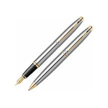 Scrikss Isminize Özel 88 Gold Krom Tükenmez+Dolma Kalem Set