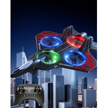 Led Işıklı Uçak Tasarımı 360 Derece Dönebilen Uzaktan Kumandalı Drone